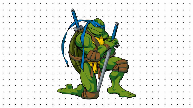 Desenhos de Leonardo das Tartarugas Ninja para colorir
