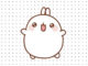 Desenhos de Molang para colorir