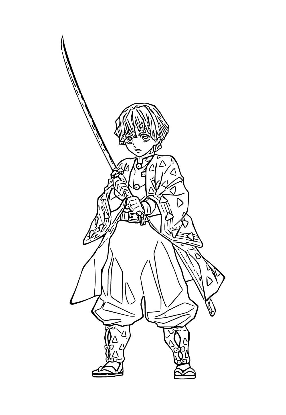 Desenho de Zenitsu