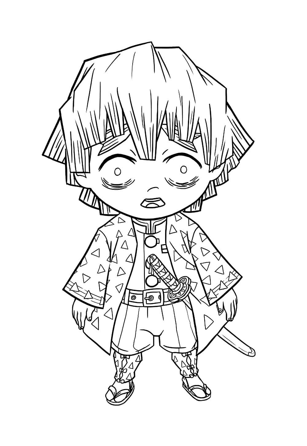 Desenho de Zenitsu