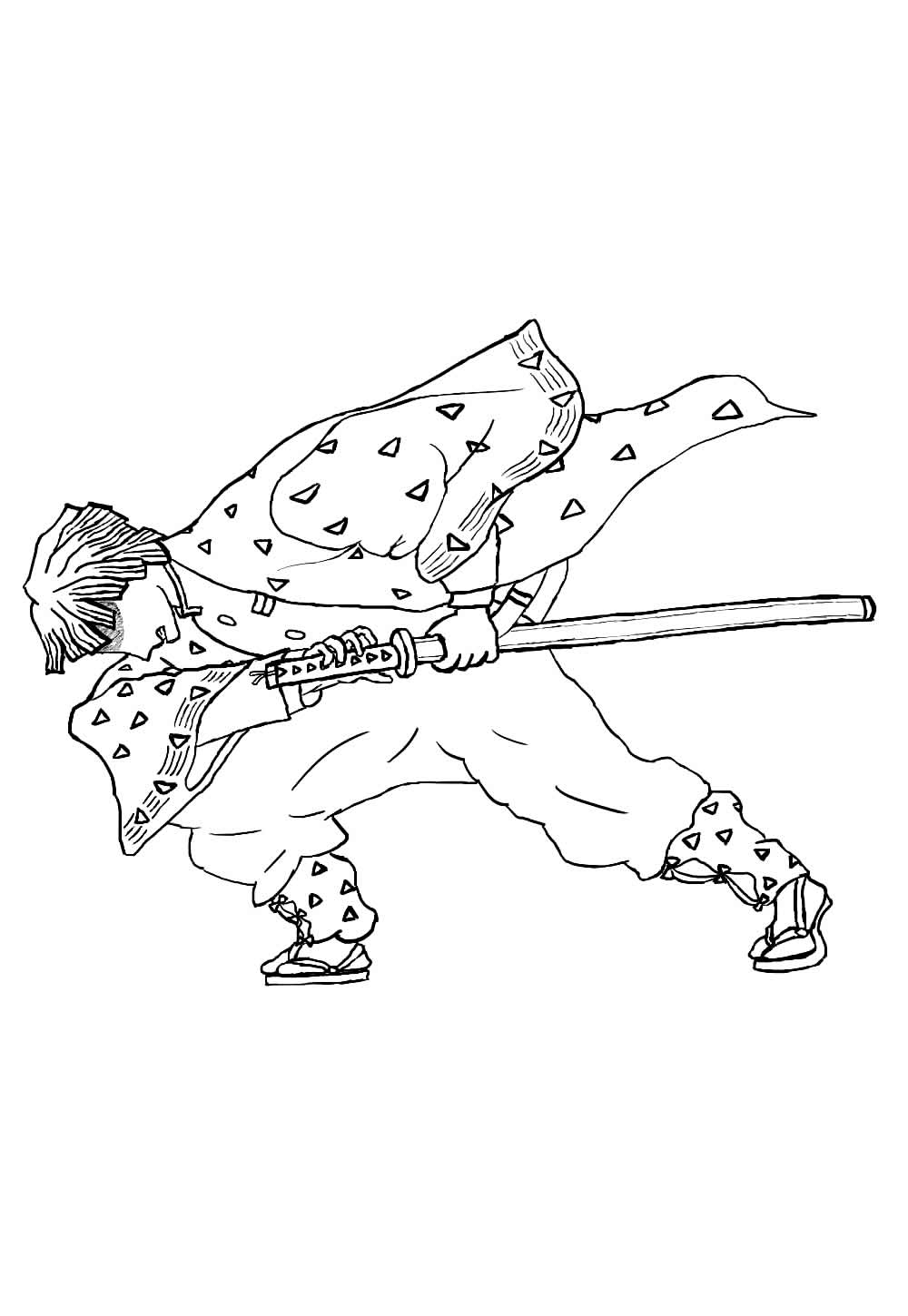 Desenho de Zenitsu