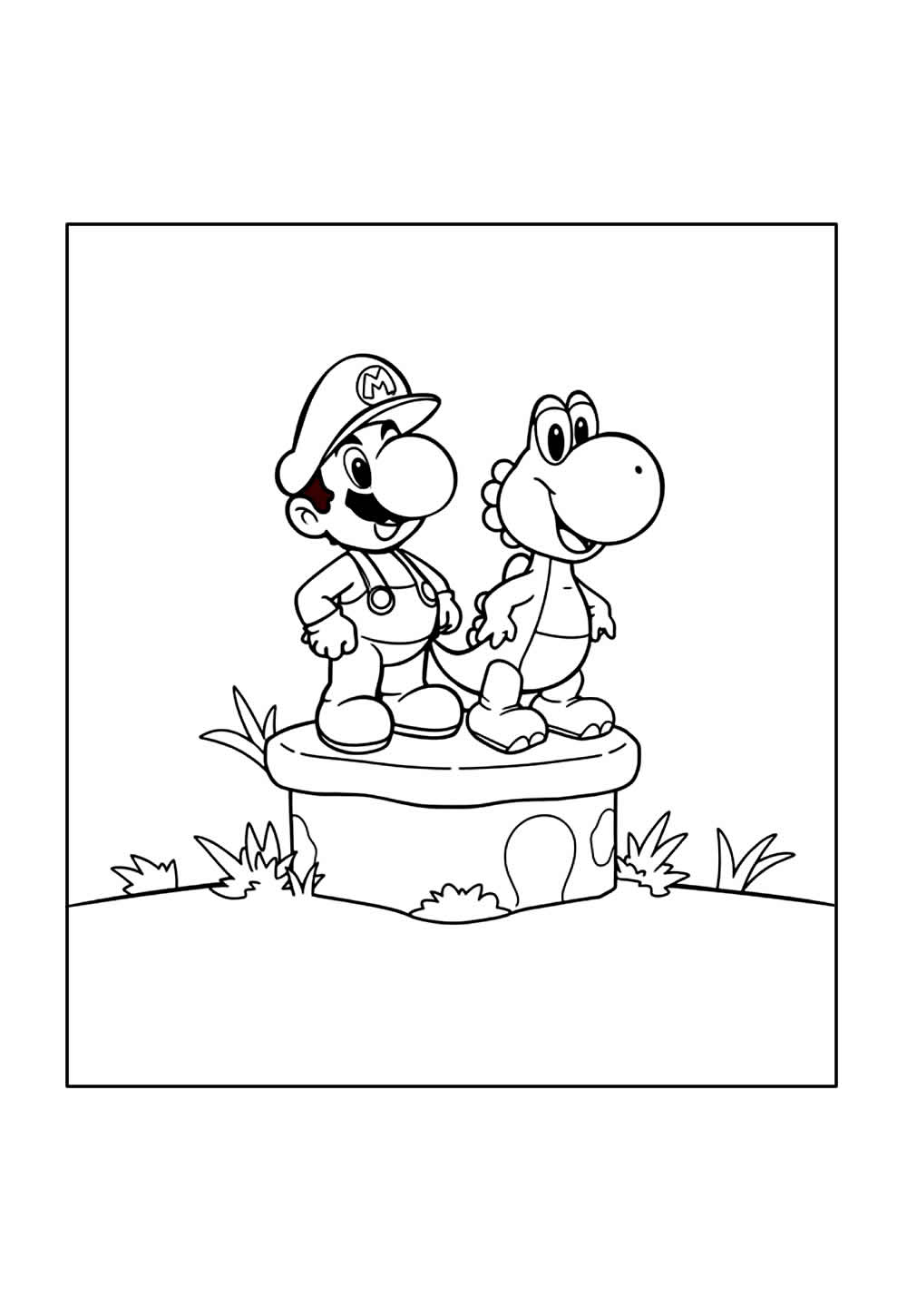 Desenhos Yoshi Colorir