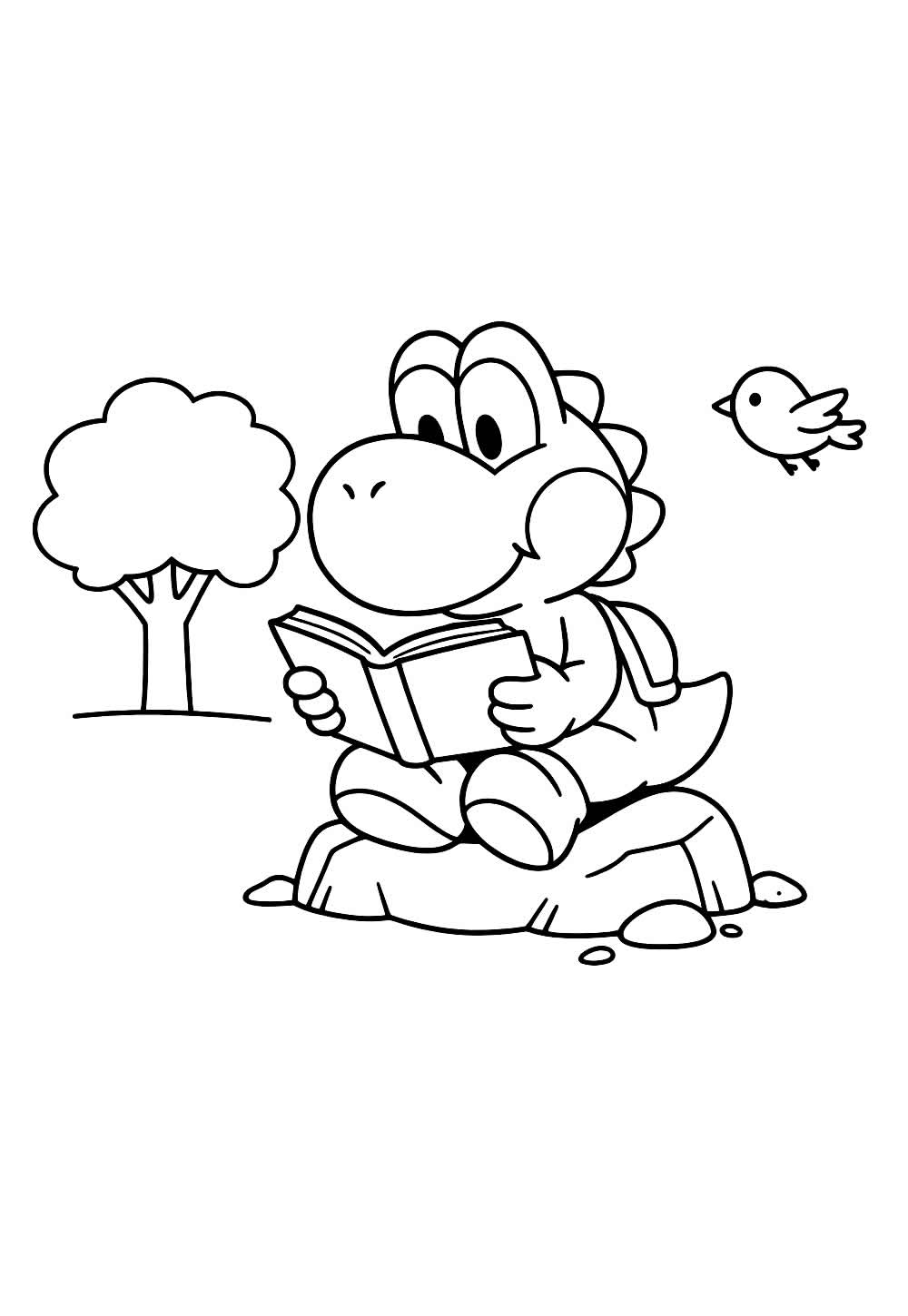 Desenho do Yoshi para colorir