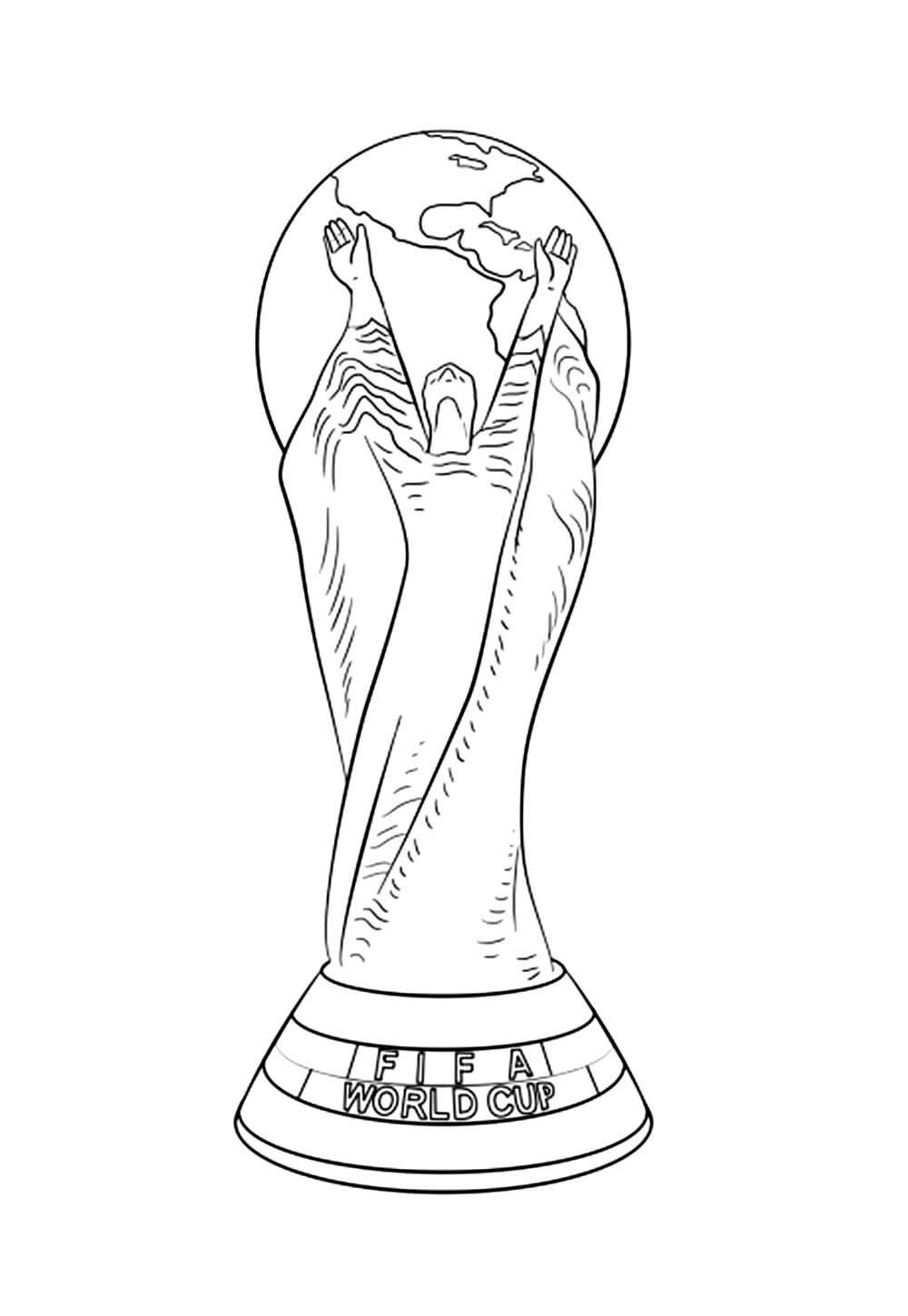 Desenho de Troféu da Copa do Mundo