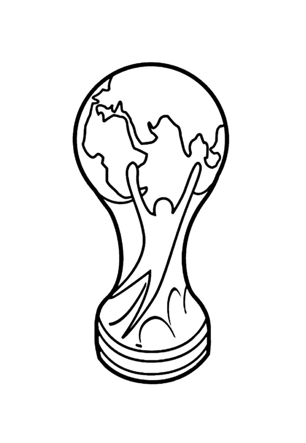 Desenho de Troféu da Copa do Mundo