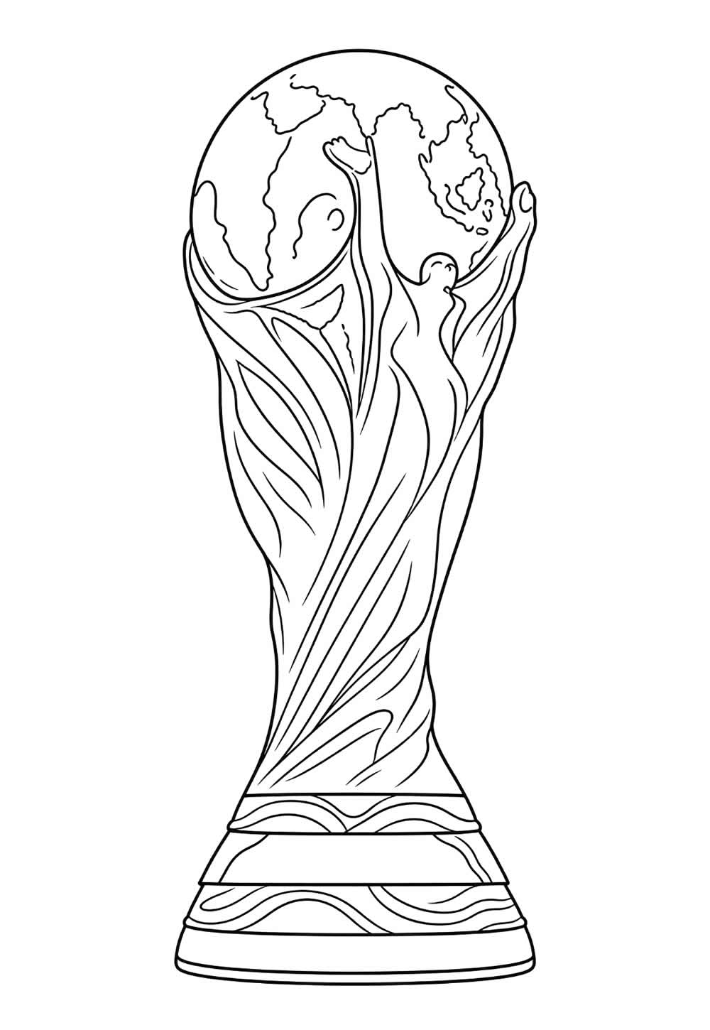 Desenho de Troféu da Copa do Mundo