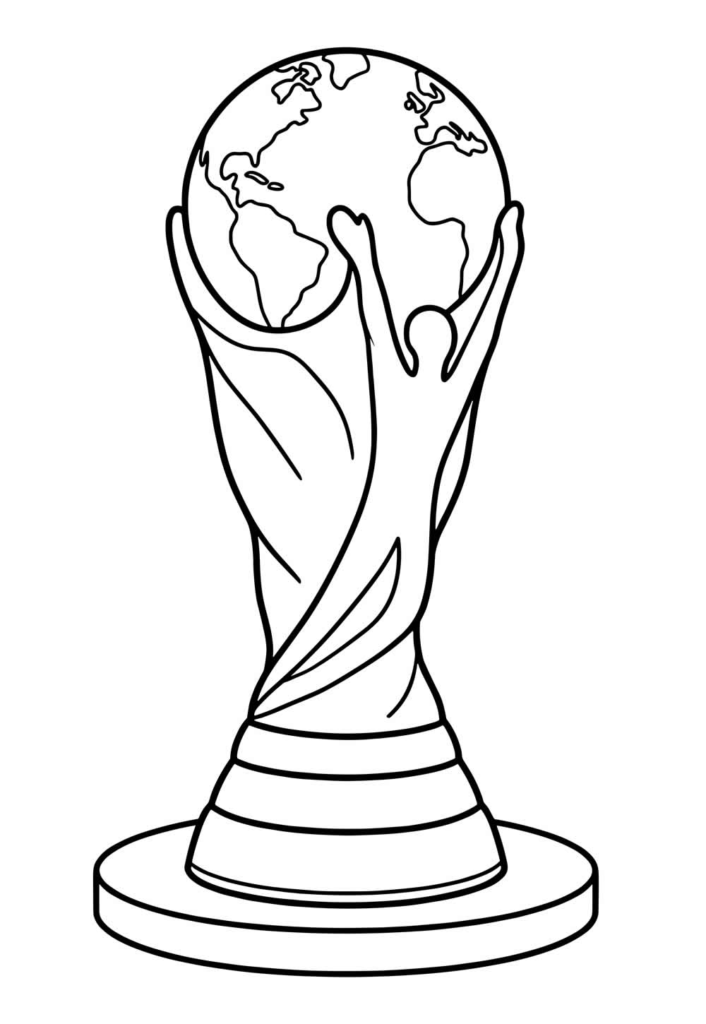 Desenho de Troféu da Copa do Mundo