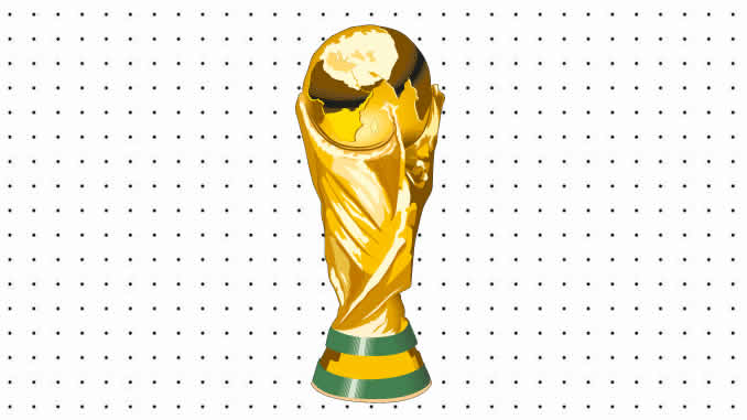 Desenhos de Taça da Copa do Mundo para colorir