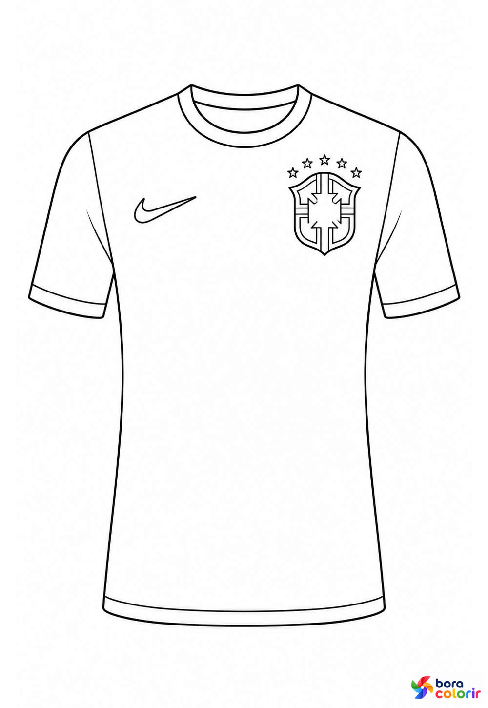 Desenho da Camisa da Seleção Brasileira