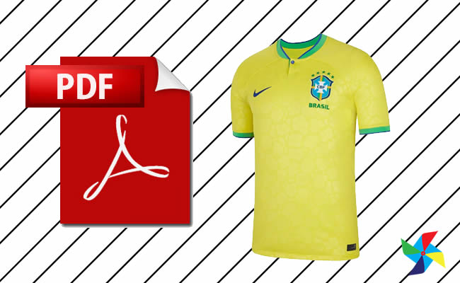 Desenhos da Camisa da Seleção Brasileira em PDF