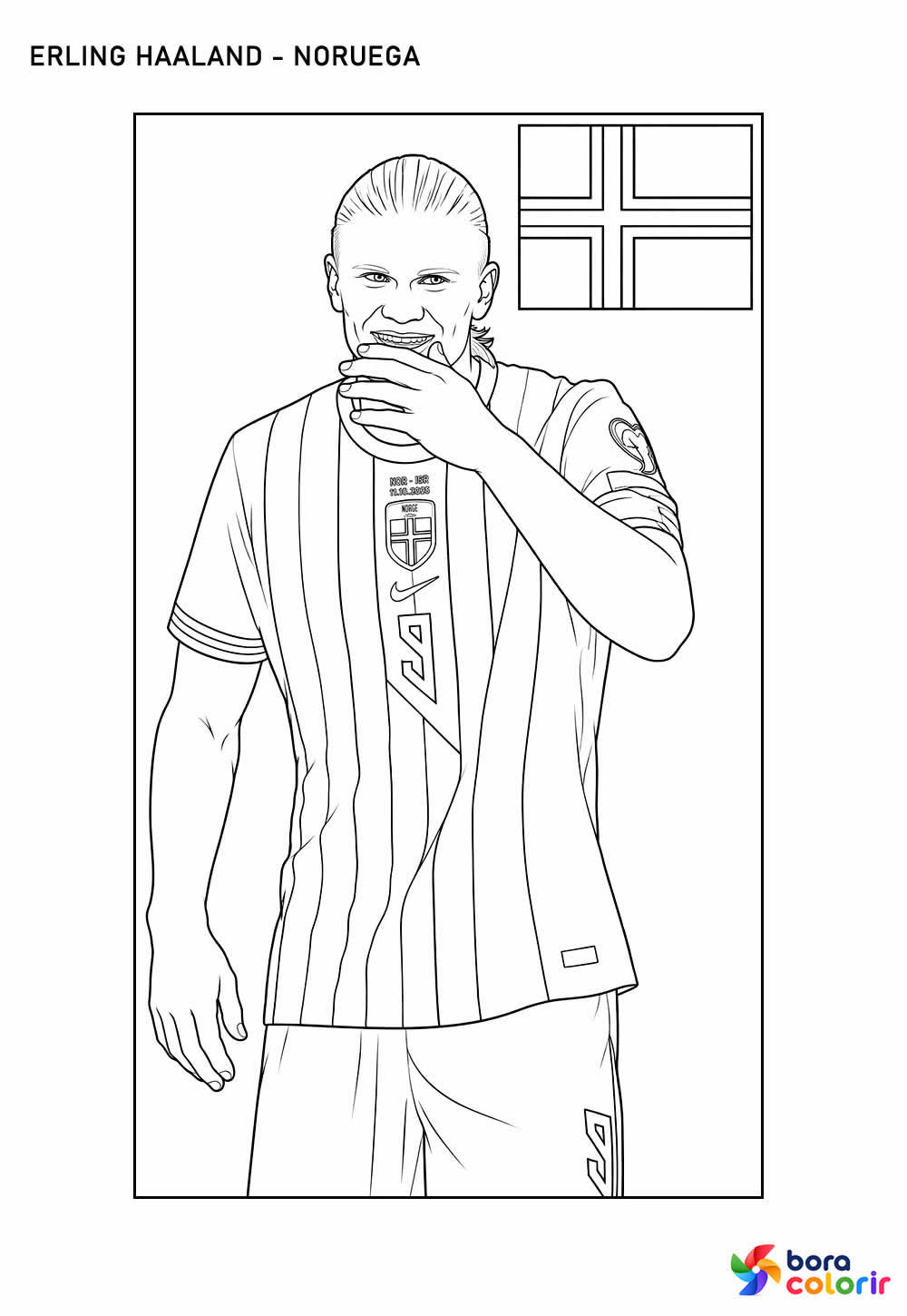 Desenho de Haaland - Copa do Mundo 2026