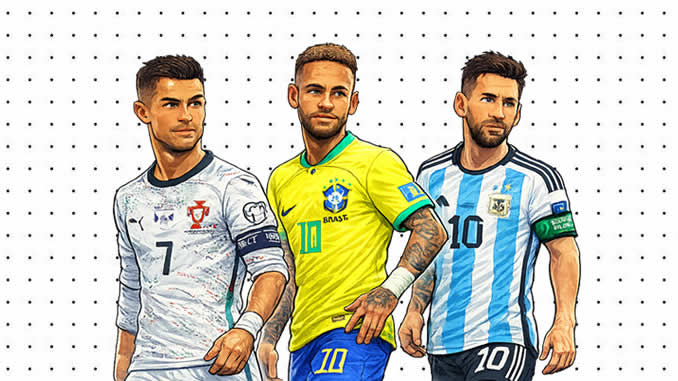 Desenhos dos Jogadores da Copa do Mundo 2026 para colorir