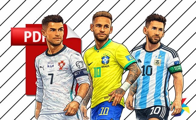 Desenhos dos Jogadores da Copa do Mundo 2026 em PDF