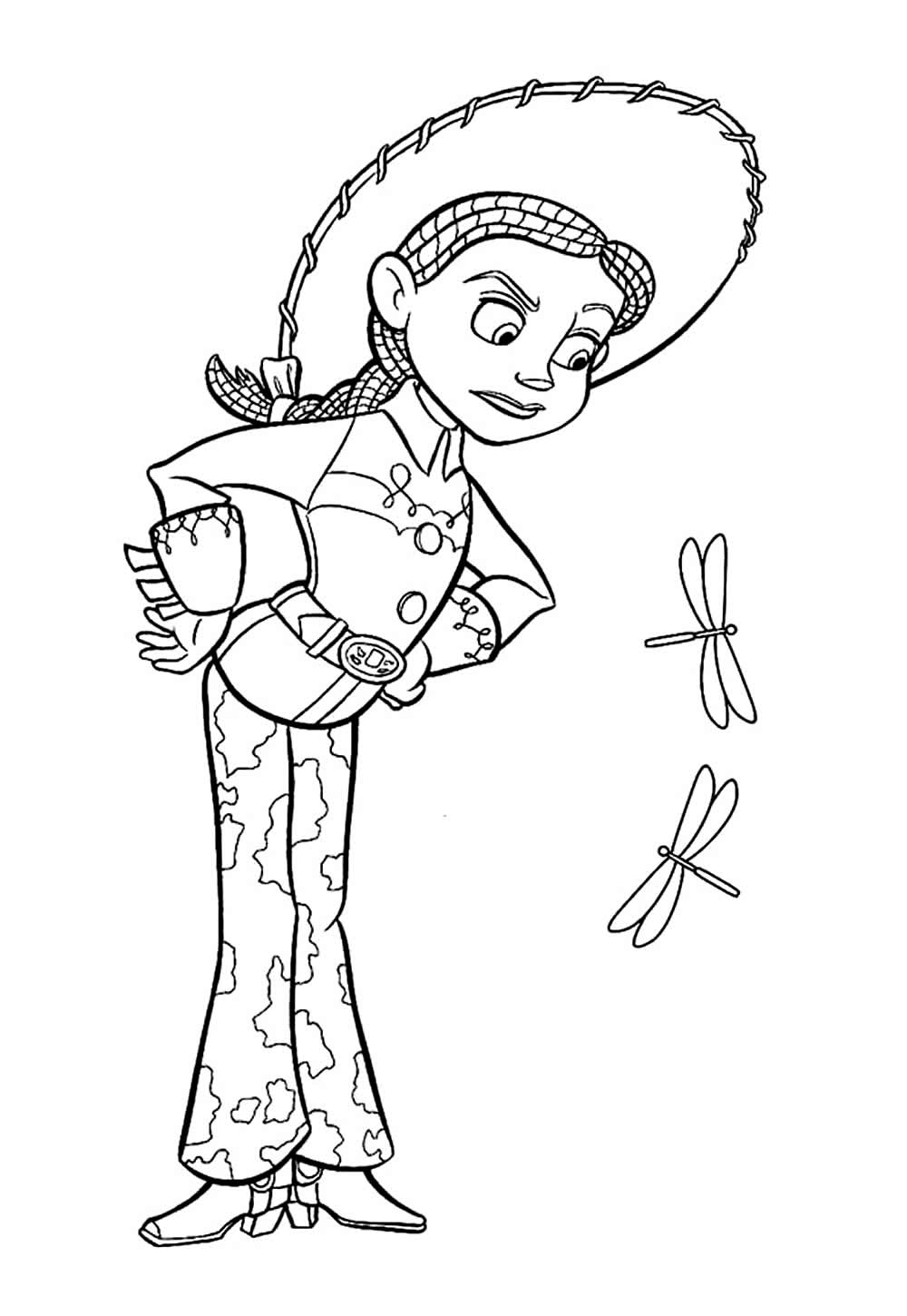 Desenho da Jessie para colorir