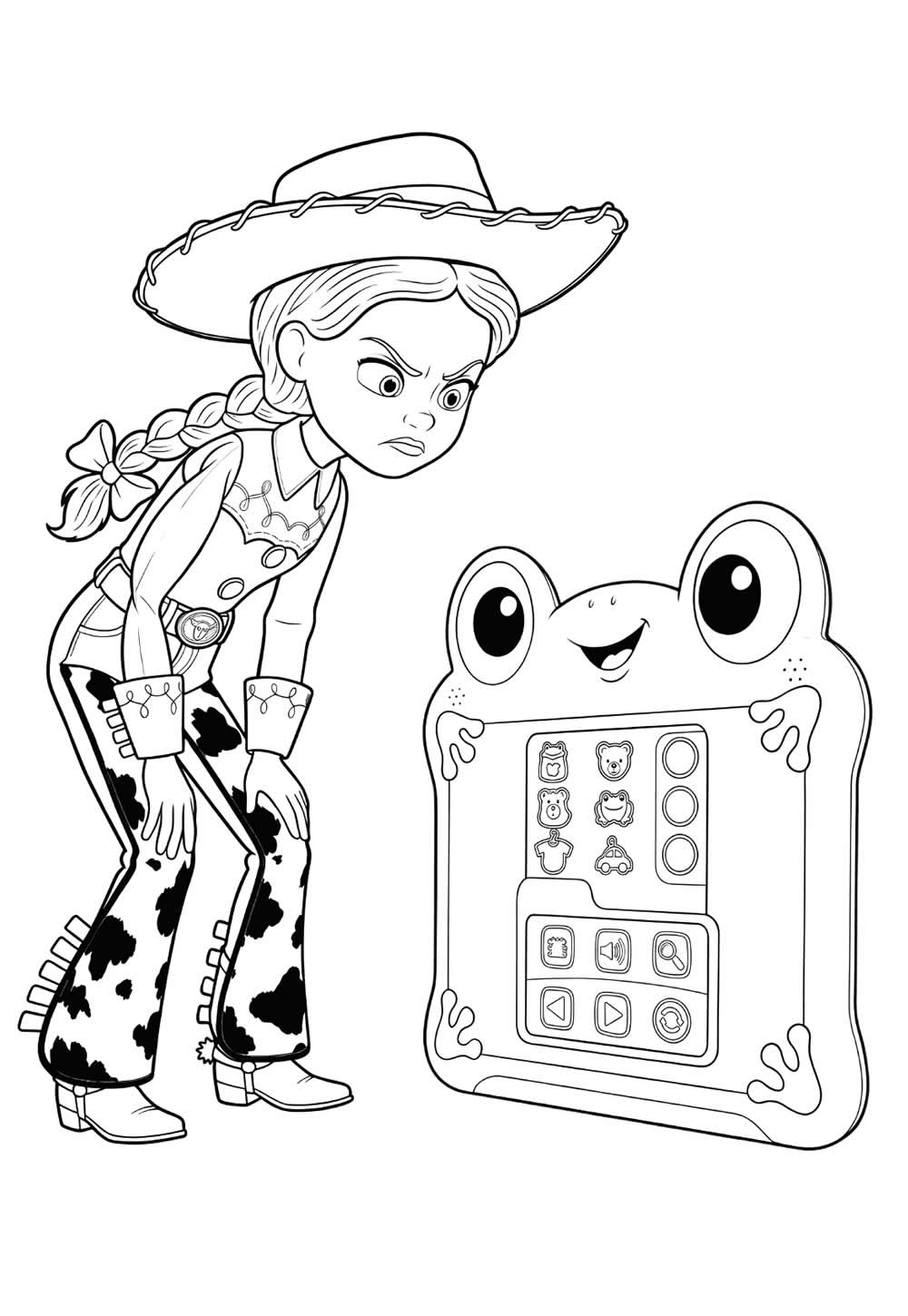 Desenho da Jessie para colorir (Toy Story 5)