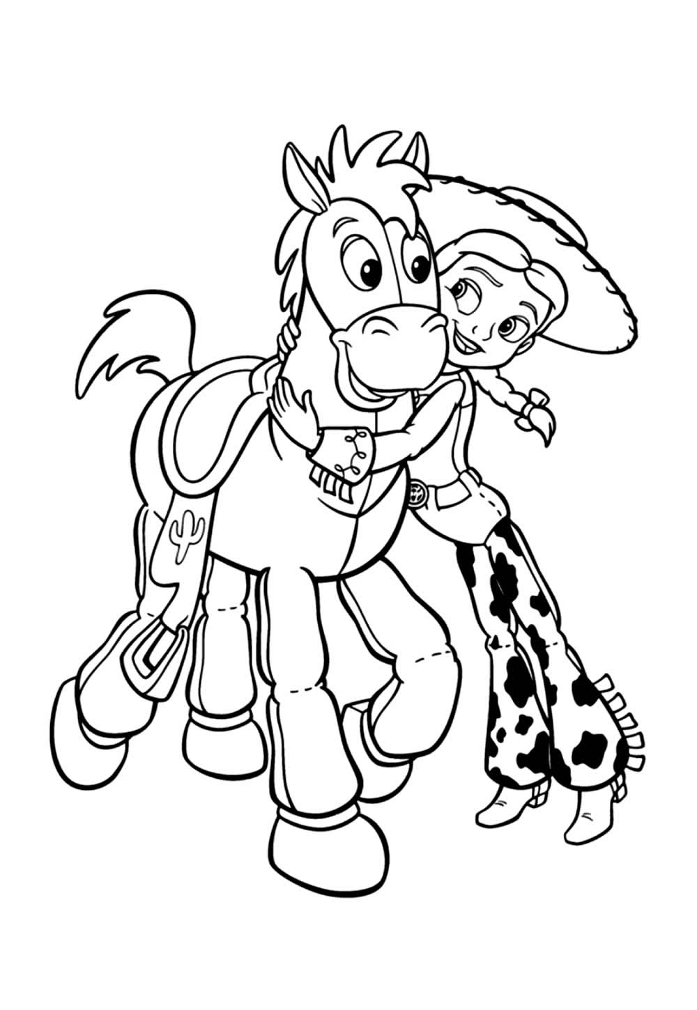 Jessie para colorir (Toy Story 5)