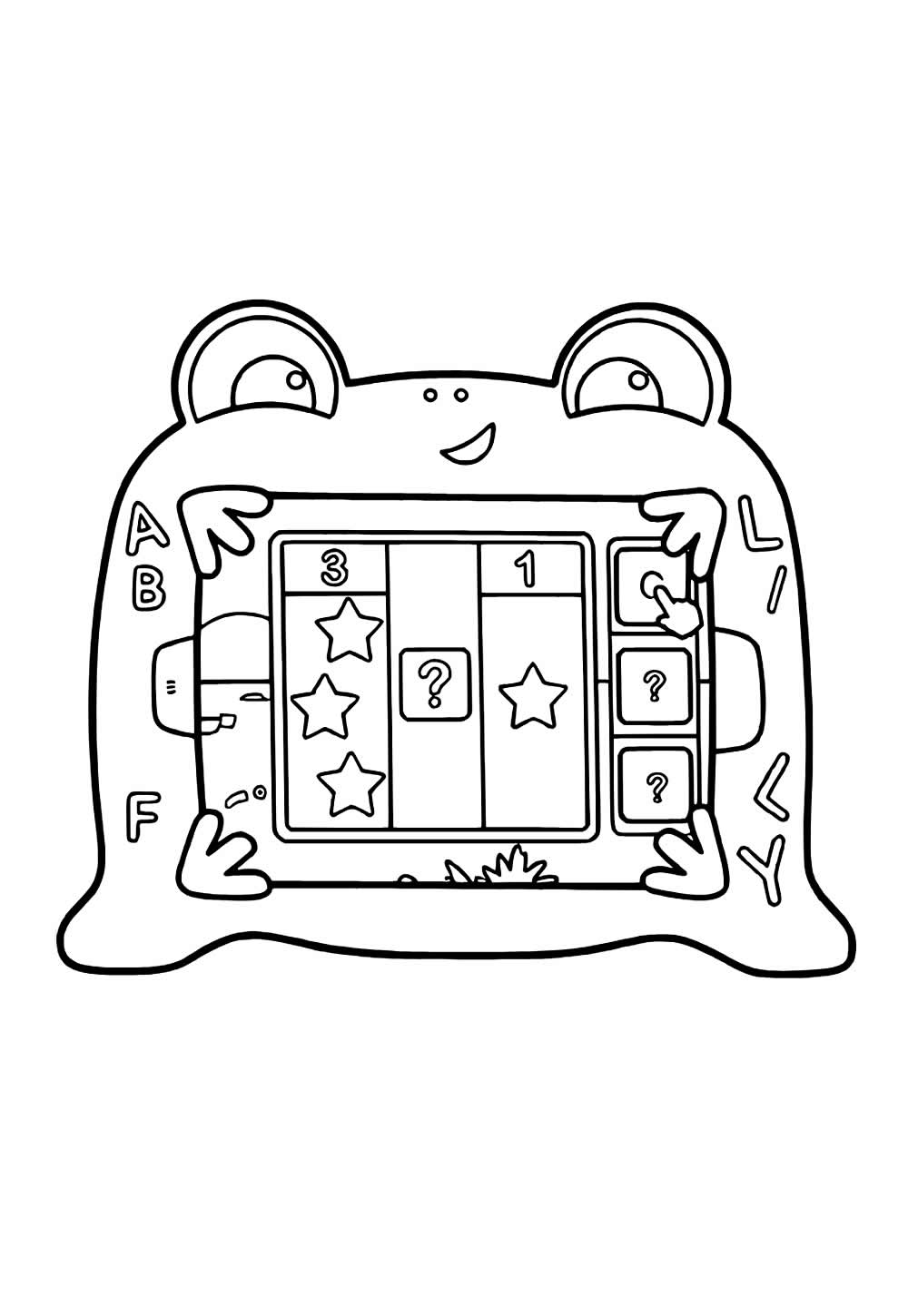 Desenho da Lilypad para pintar