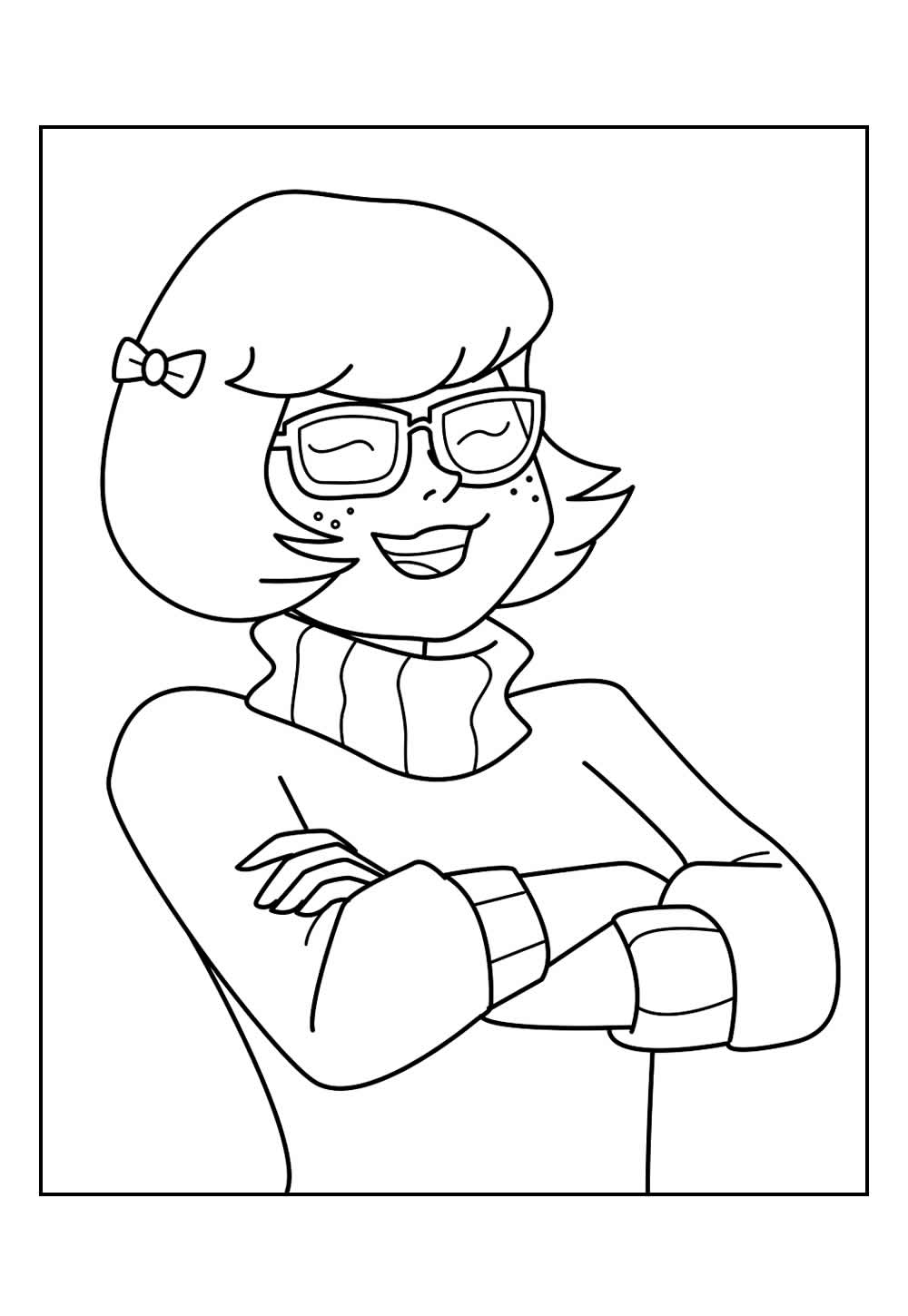 Desenho da Velma para colorir