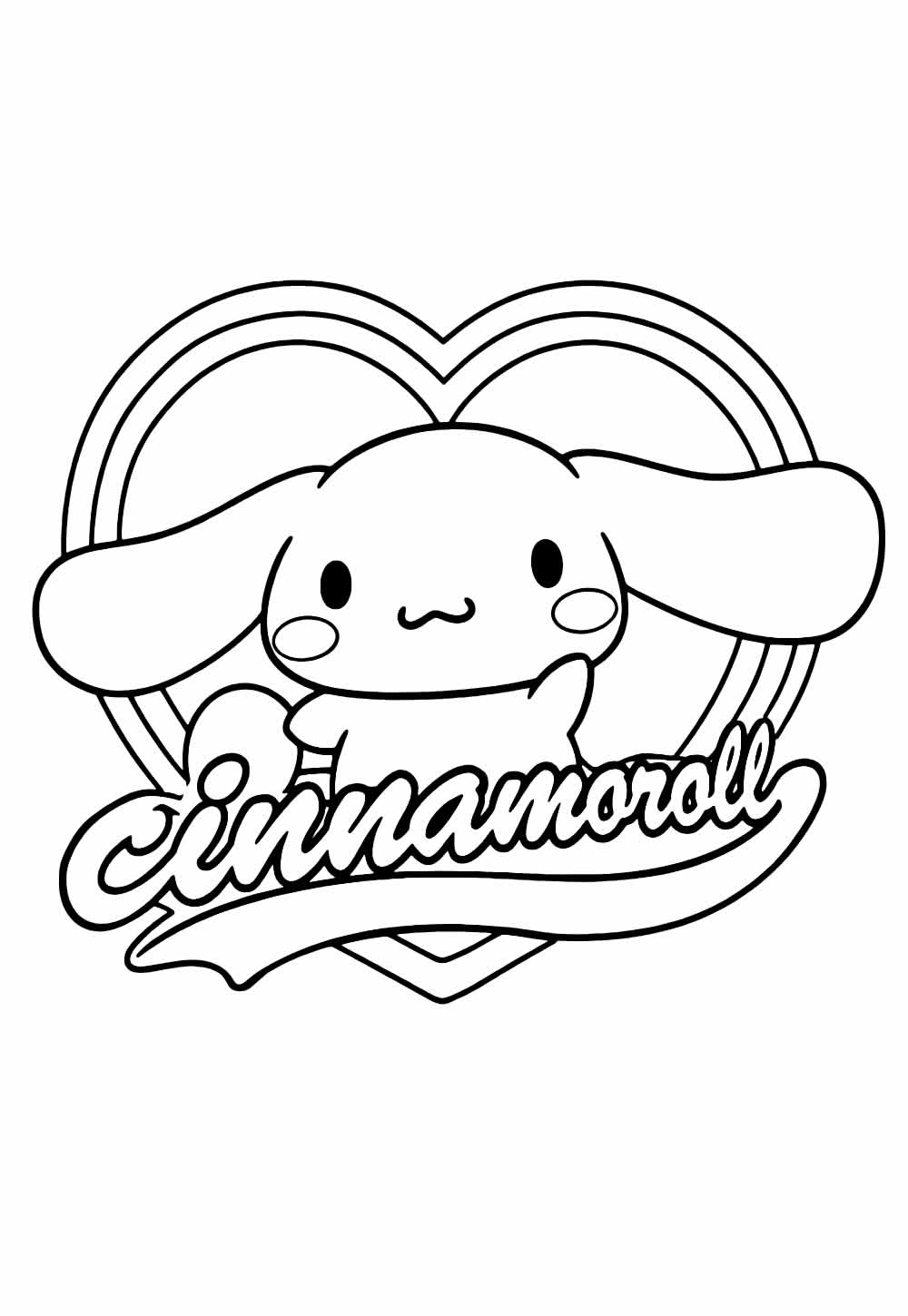 Cinnamoroll para colorir