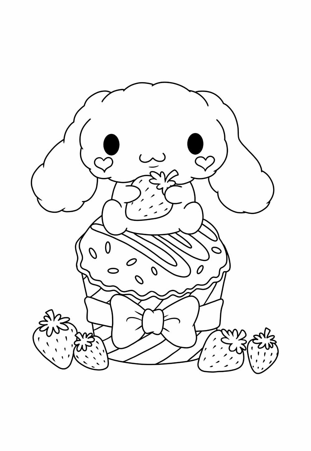 Desenho de Cinnamoroll para colorir