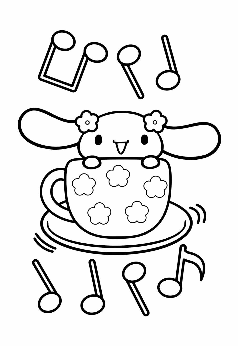 Desenho de Cinnamoroll para colorir