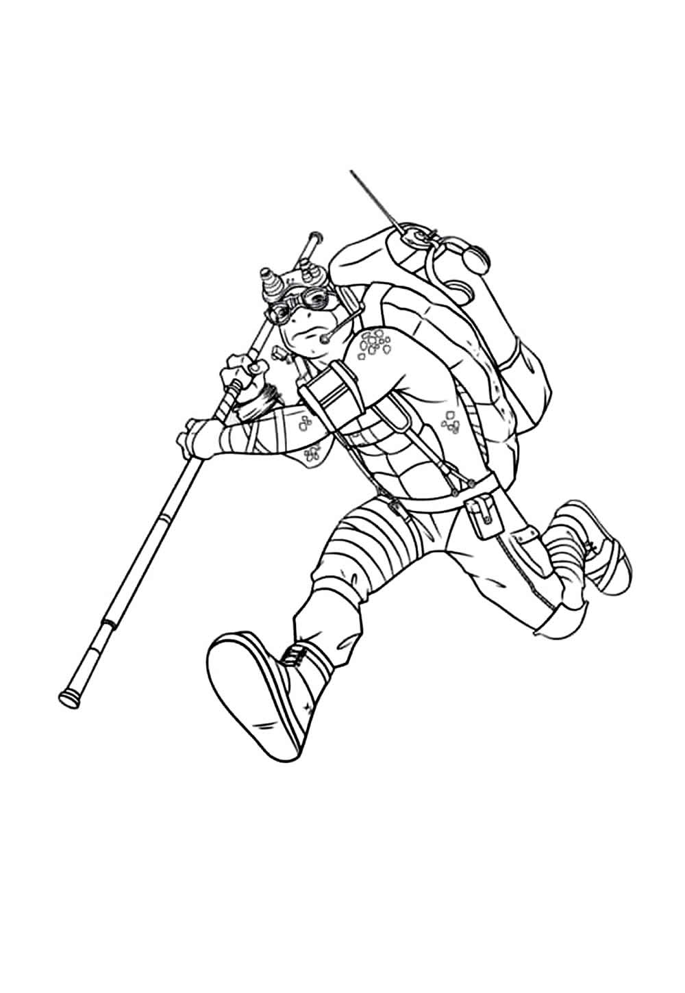 Desenho do Donatello para colorir