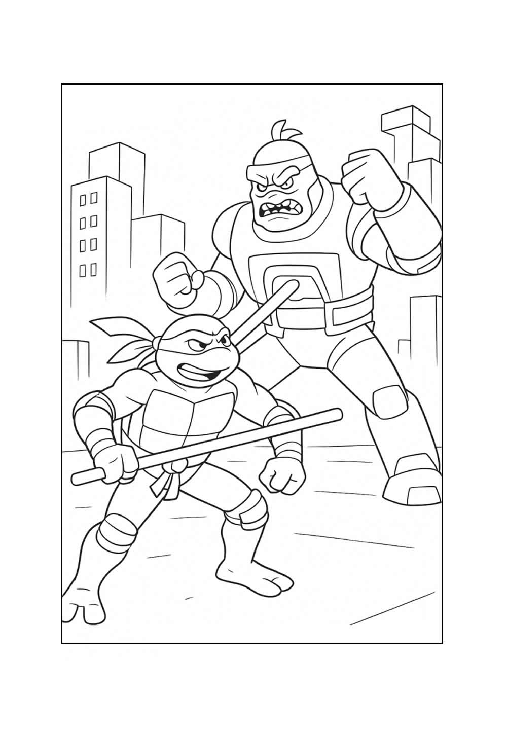 Desenho do Donatello para colorir