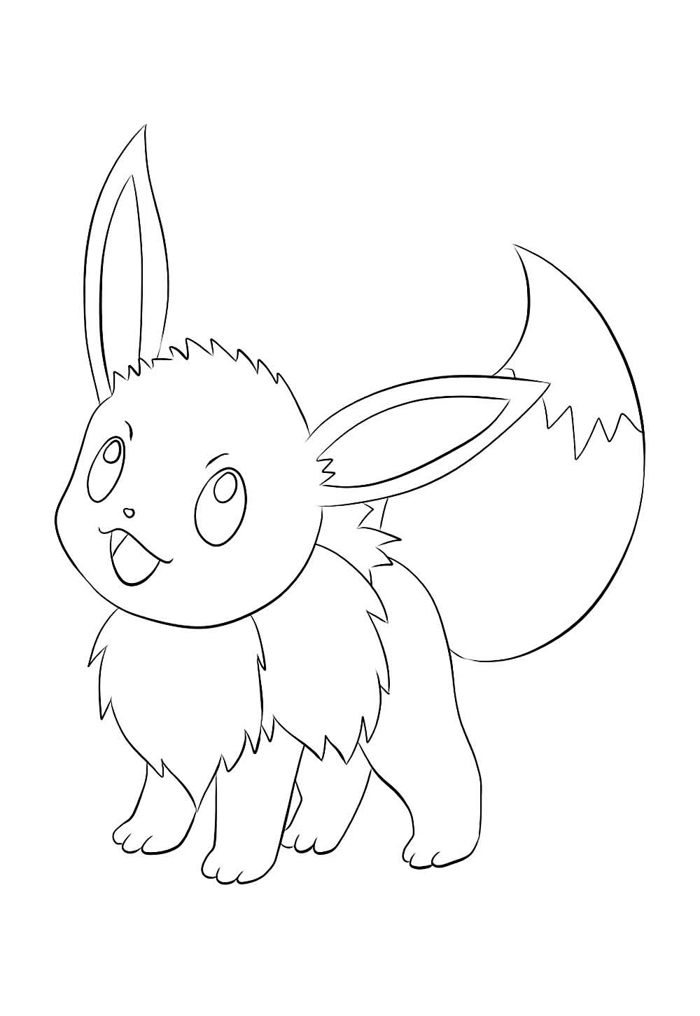 Desenho de Eevee para colorir