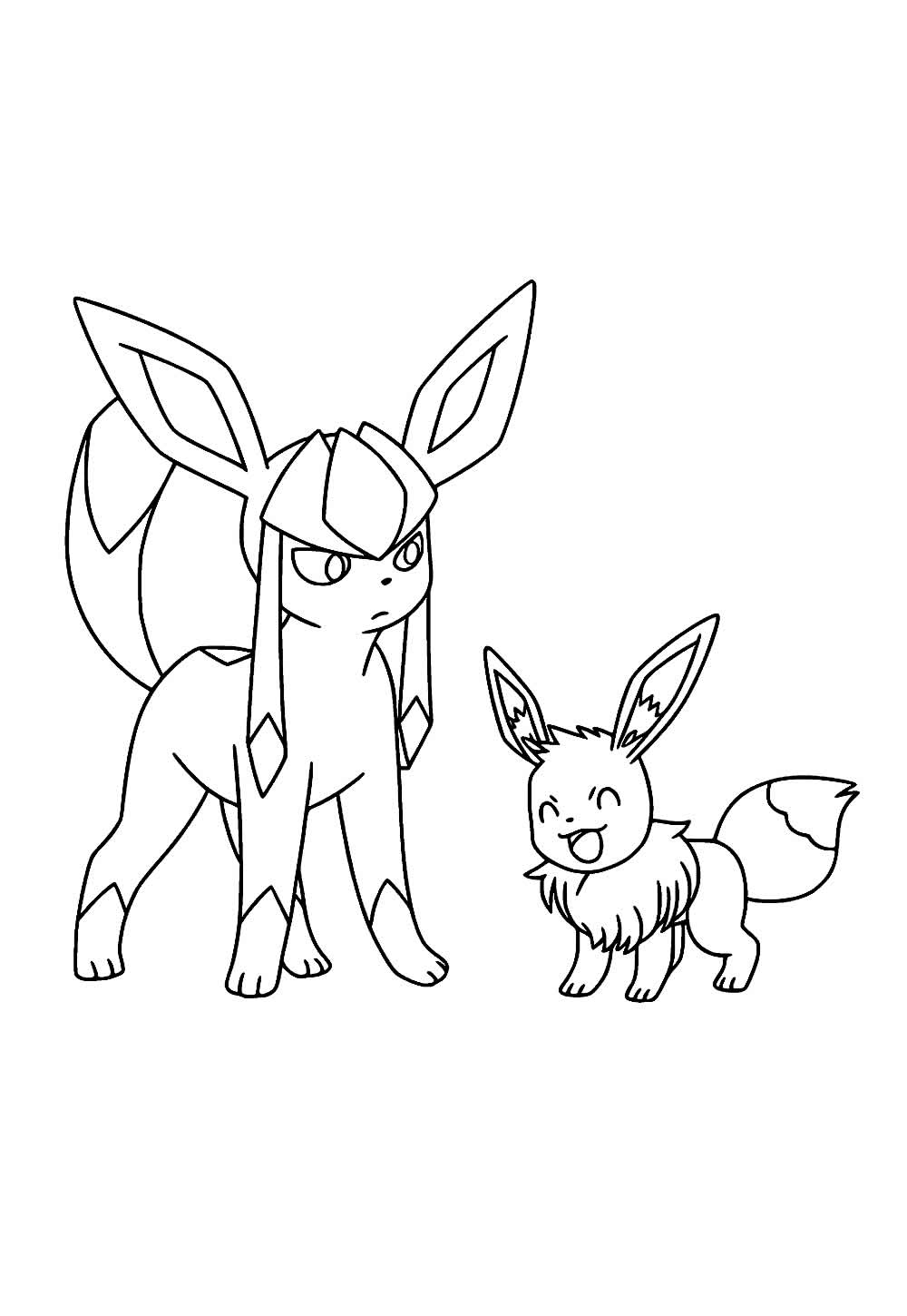 Desenho de Eevee para colorir
