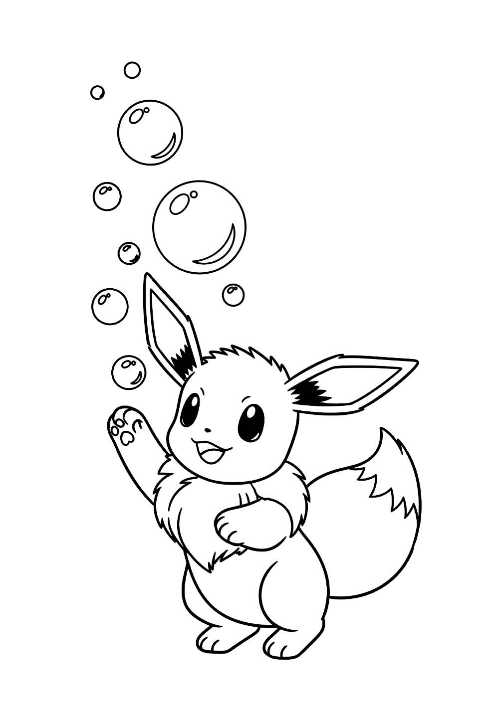 Desenho de Eevee para colorir