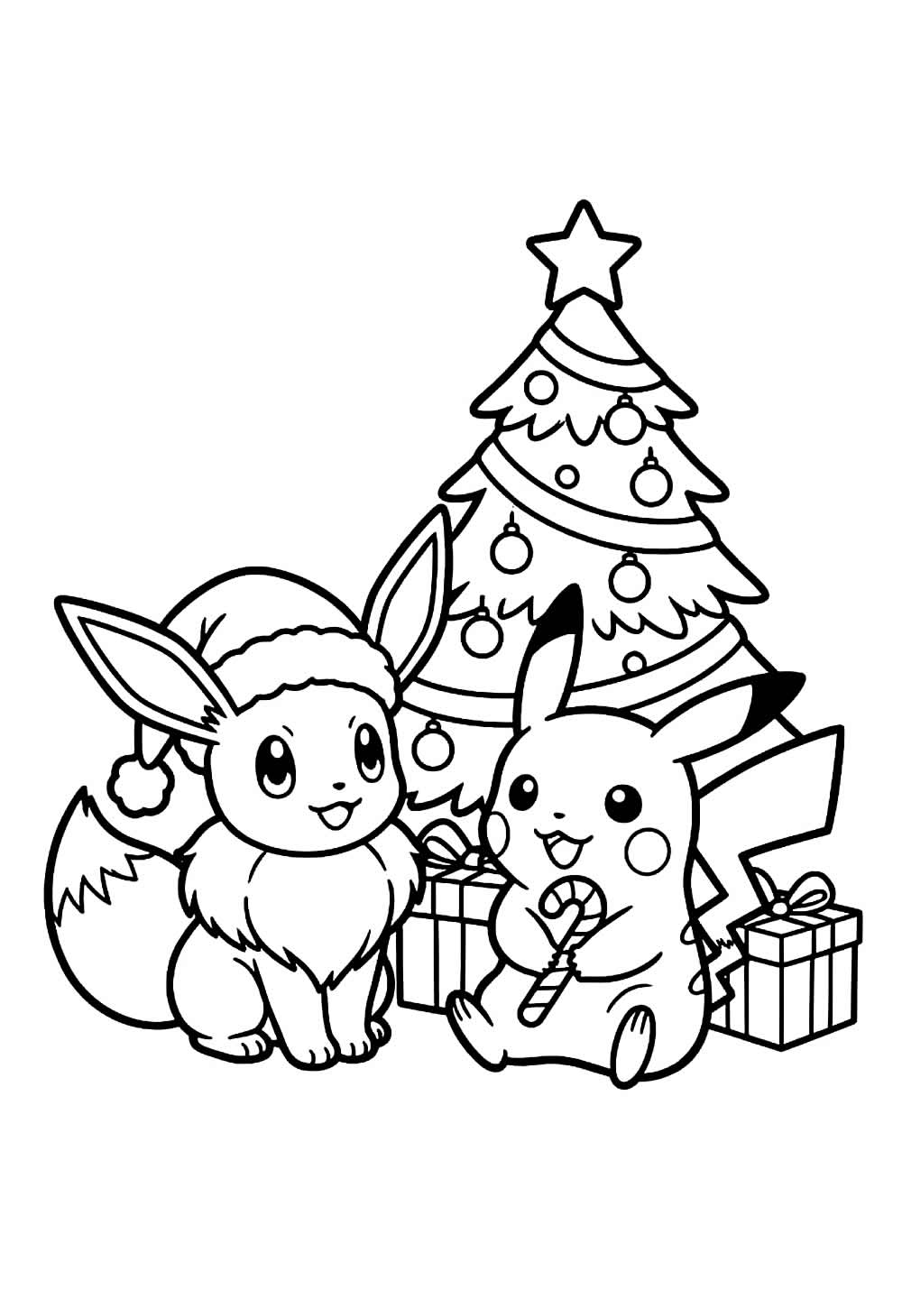 Desenho de Eevee para colorir