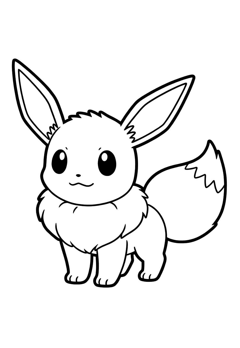 Desenho de Eevee para colorir