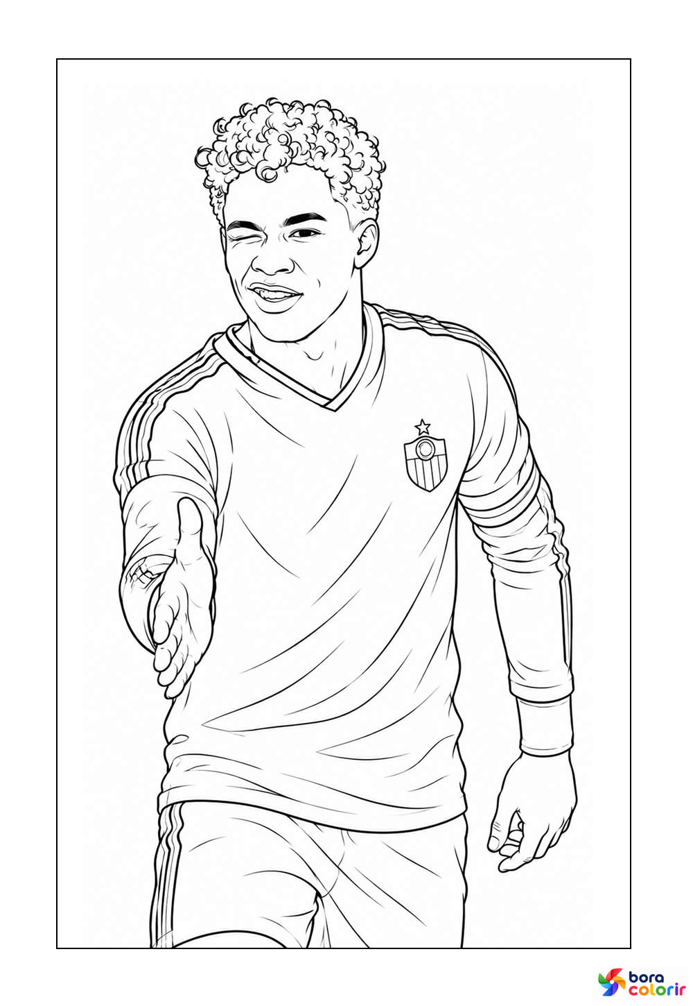 Endrick para colorir
