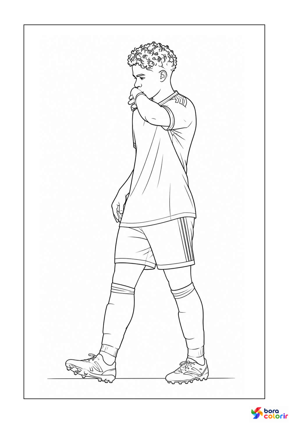 Desenho do Endrick para colorir