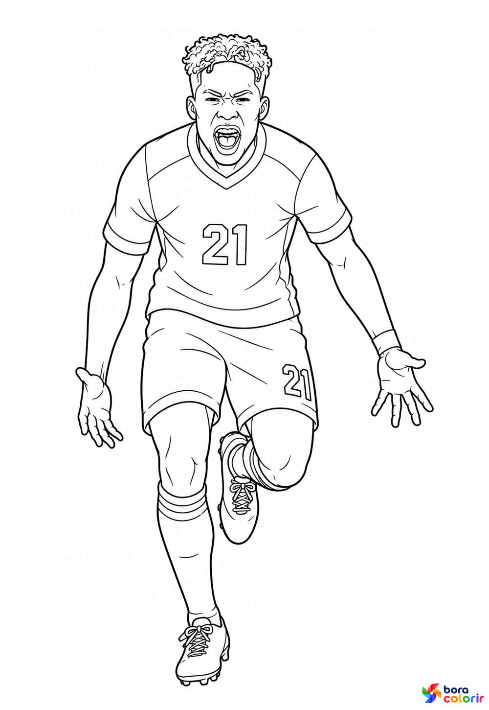 Endrick para colorir
