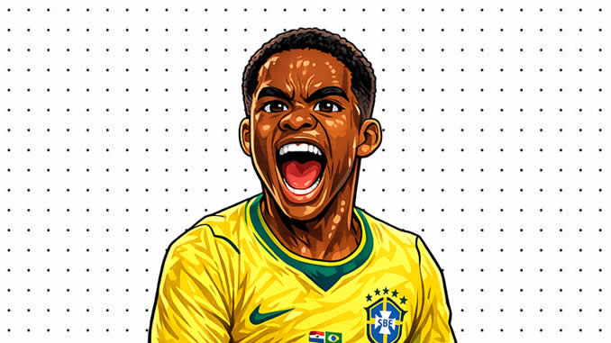 Desenhos do Endrick para colorir - Seleção Brasileira