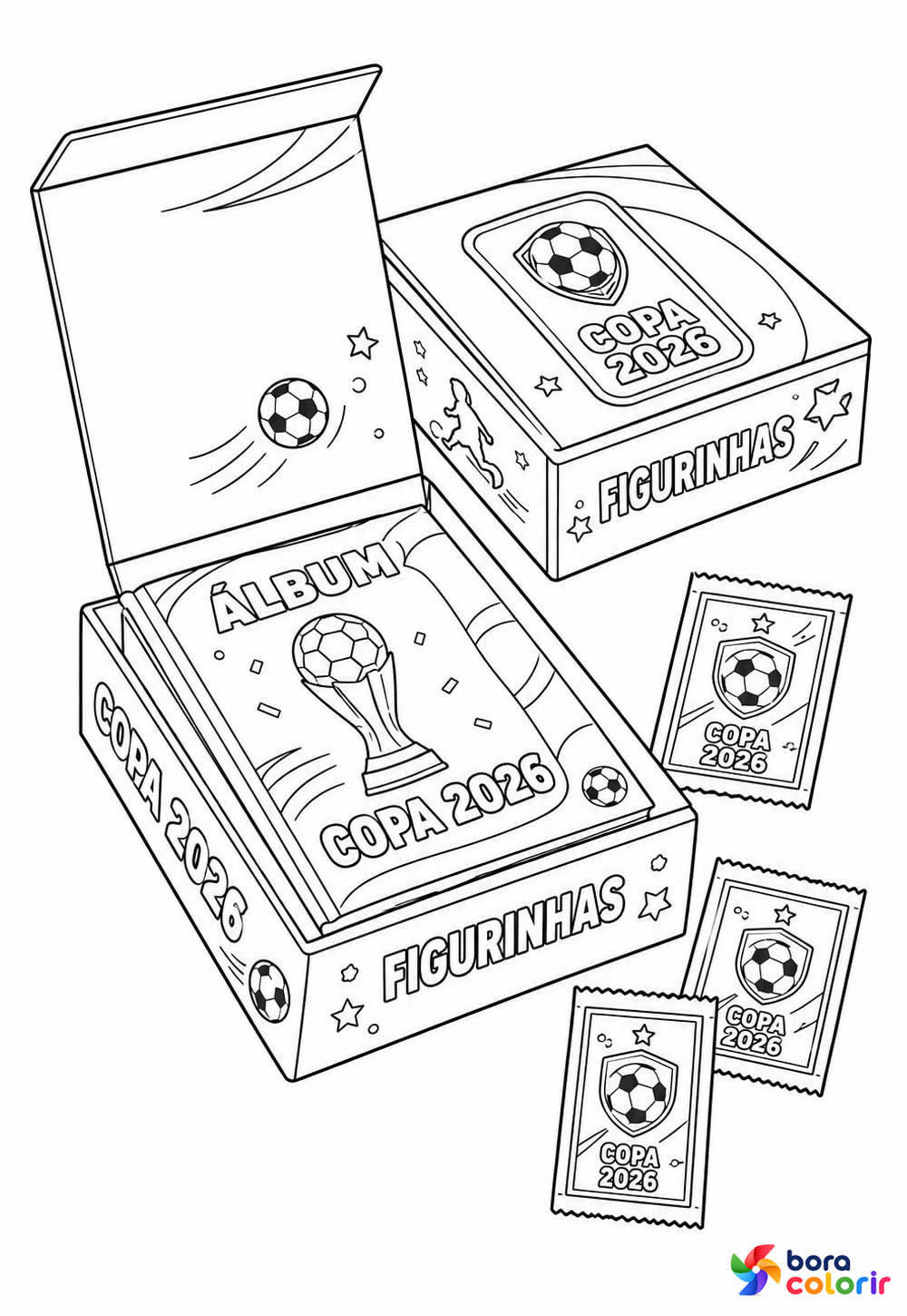 Desenho de Figurinha da Copa