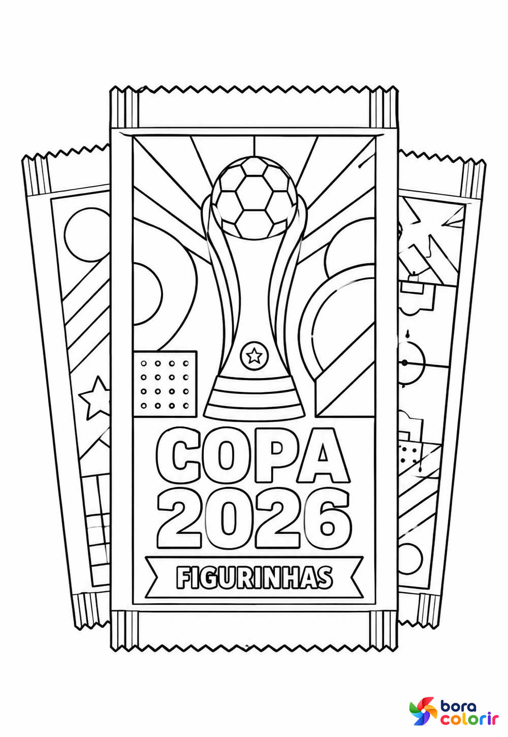 Desenho de Figurinha da Copa