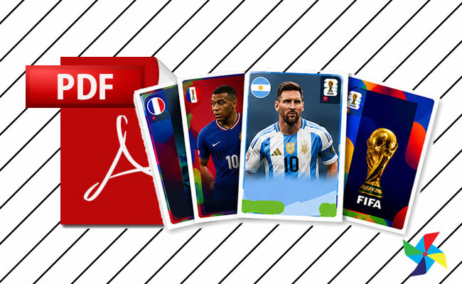 Desenhos de Figurinhas da Copa do Mundo em PDF