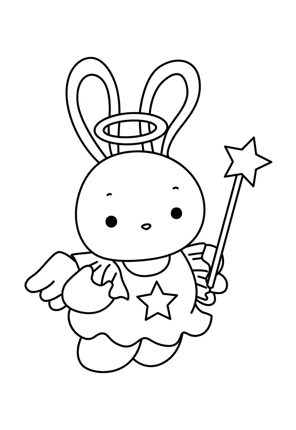 Desenho da Miffy para colorir