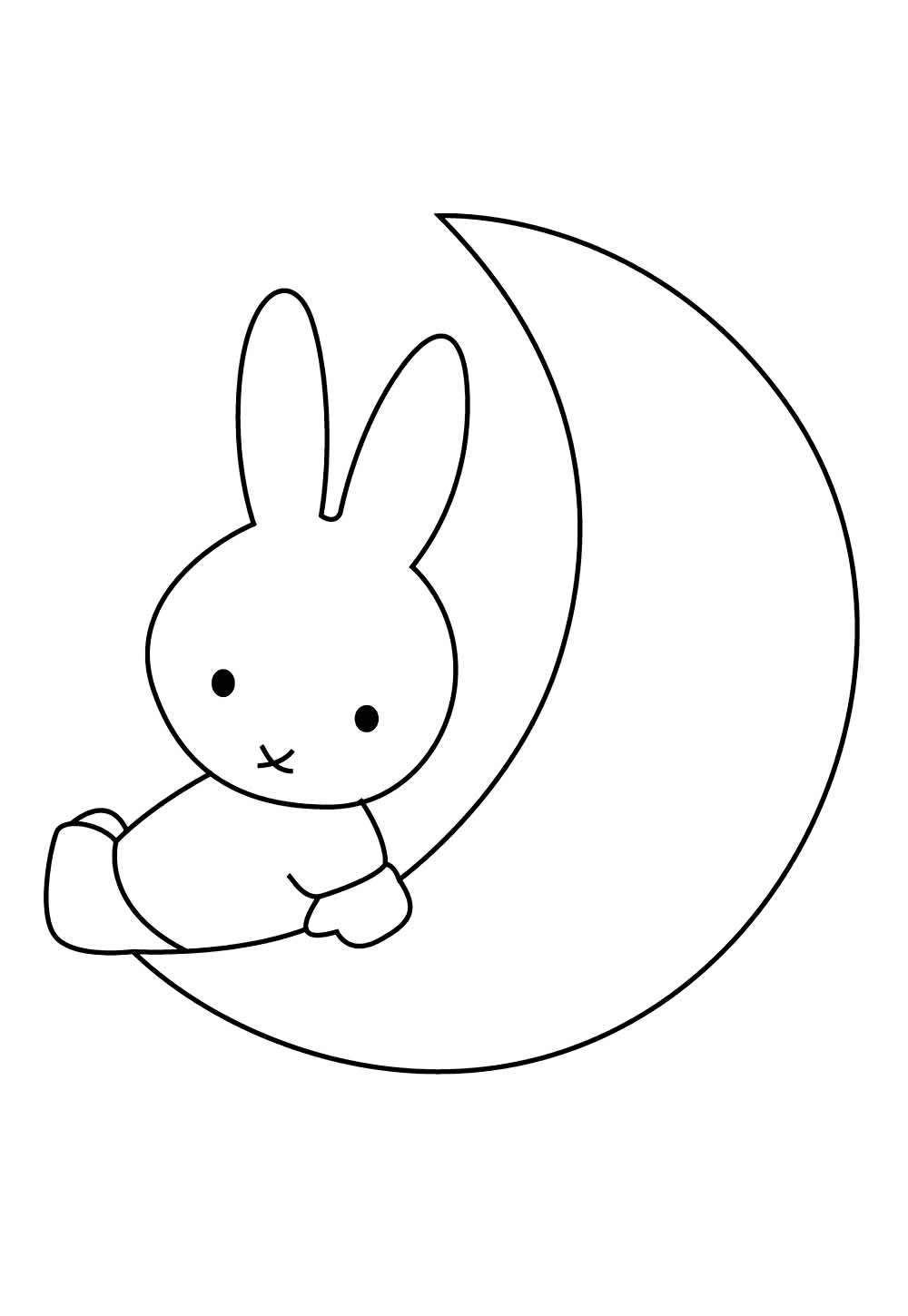 Desenho da Miffy para pintar