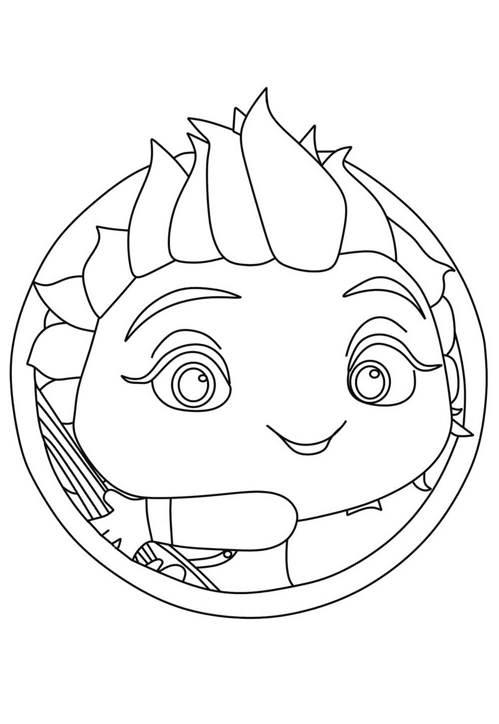 Desenho de Mini Power Beat Rockers para pintar