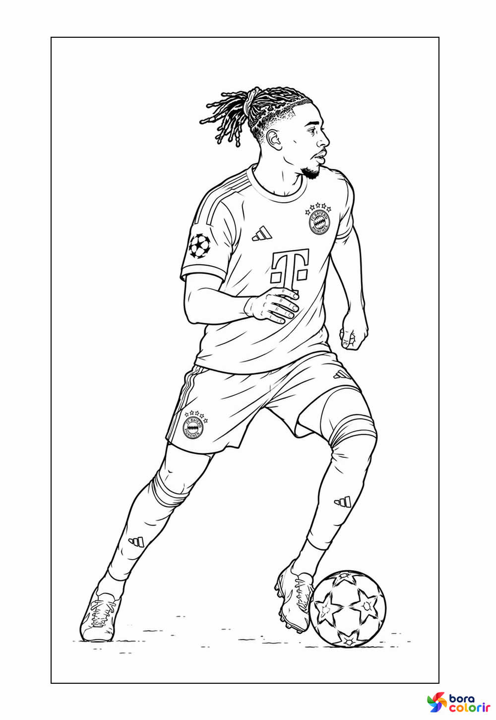 Desenho de Olise para pintar