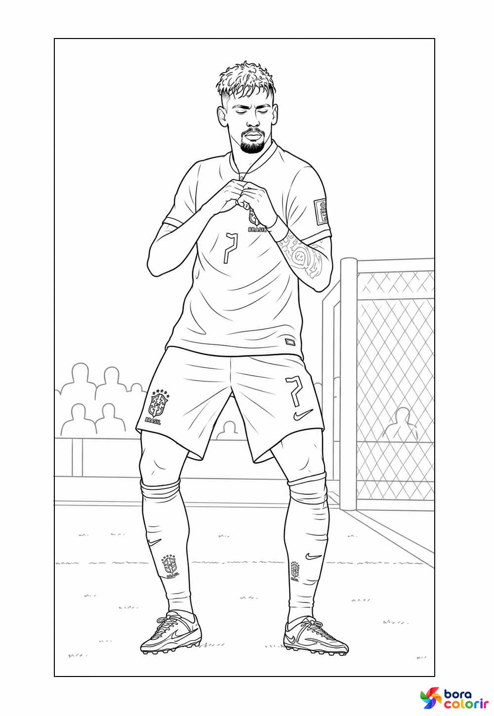 Desenho de Paquetá para colorir - Seleção Brasileira