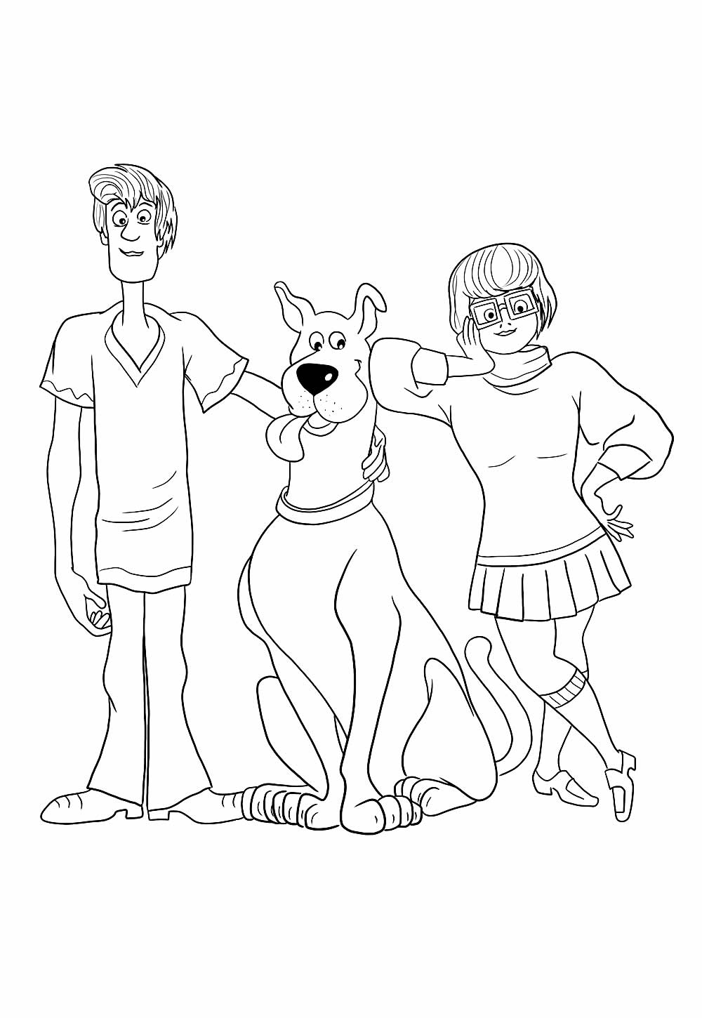 Desenho de Salsicha para colorir