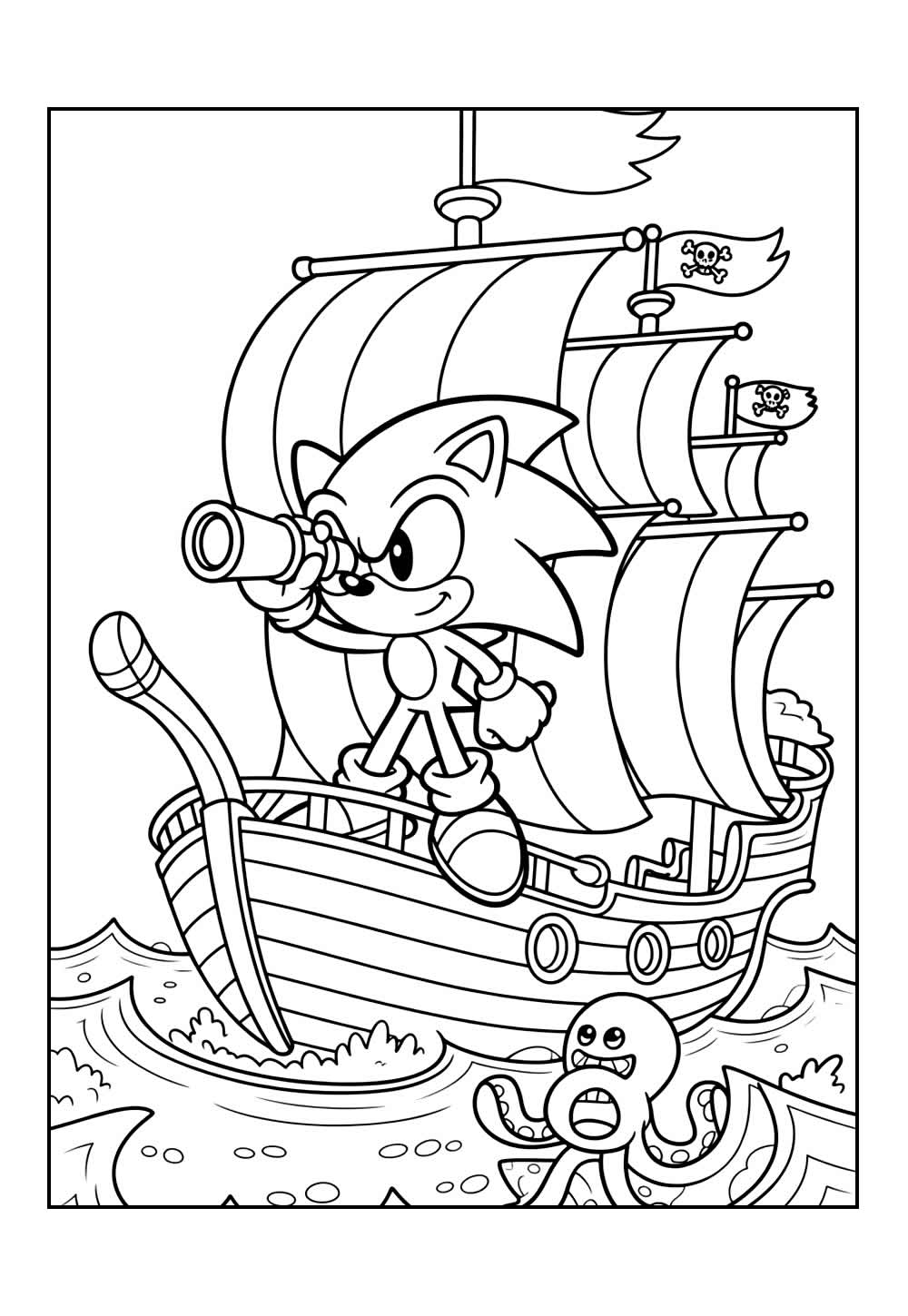 Desenho de Sonic Superstars