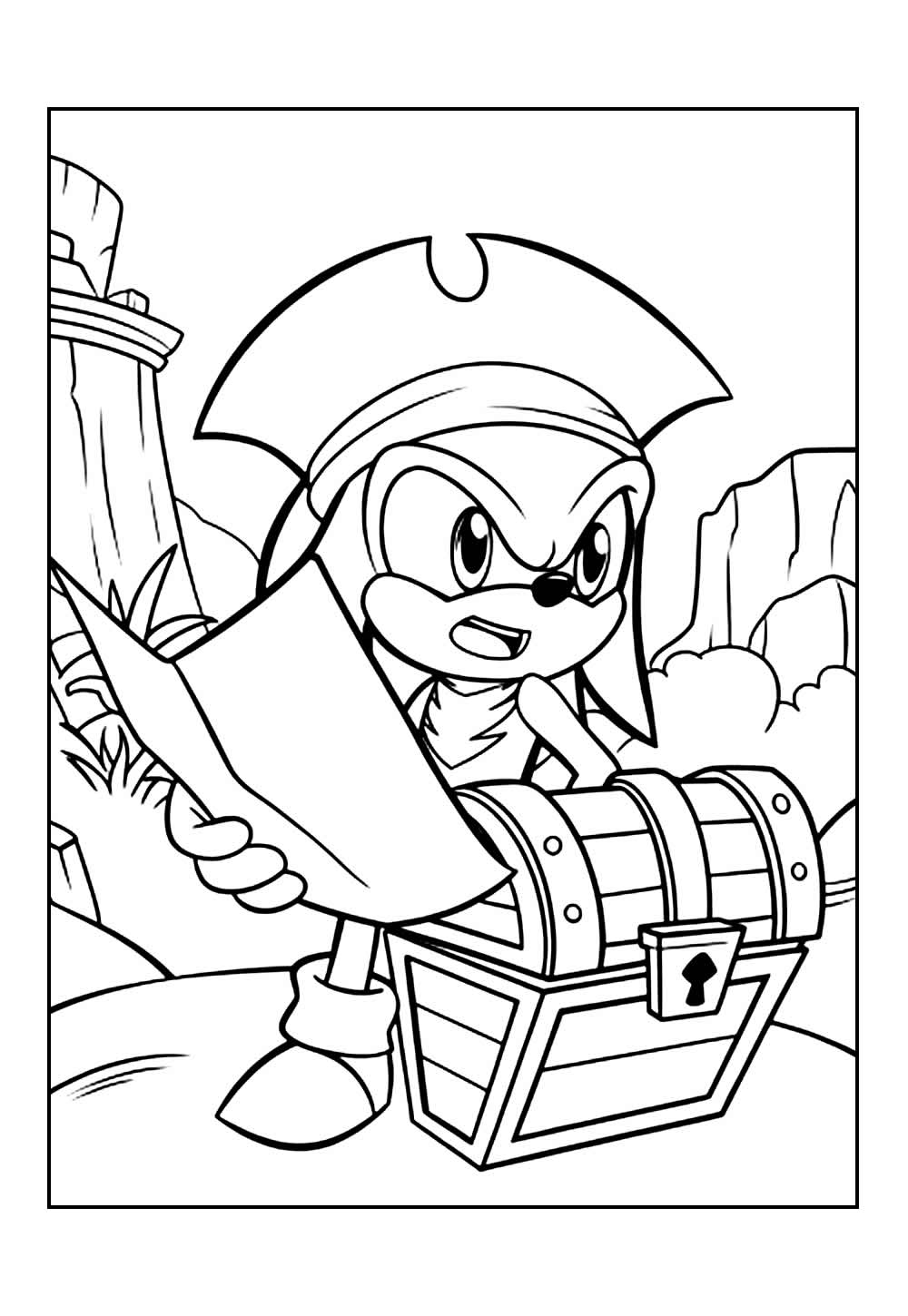 Desenho do Sonic Superstars