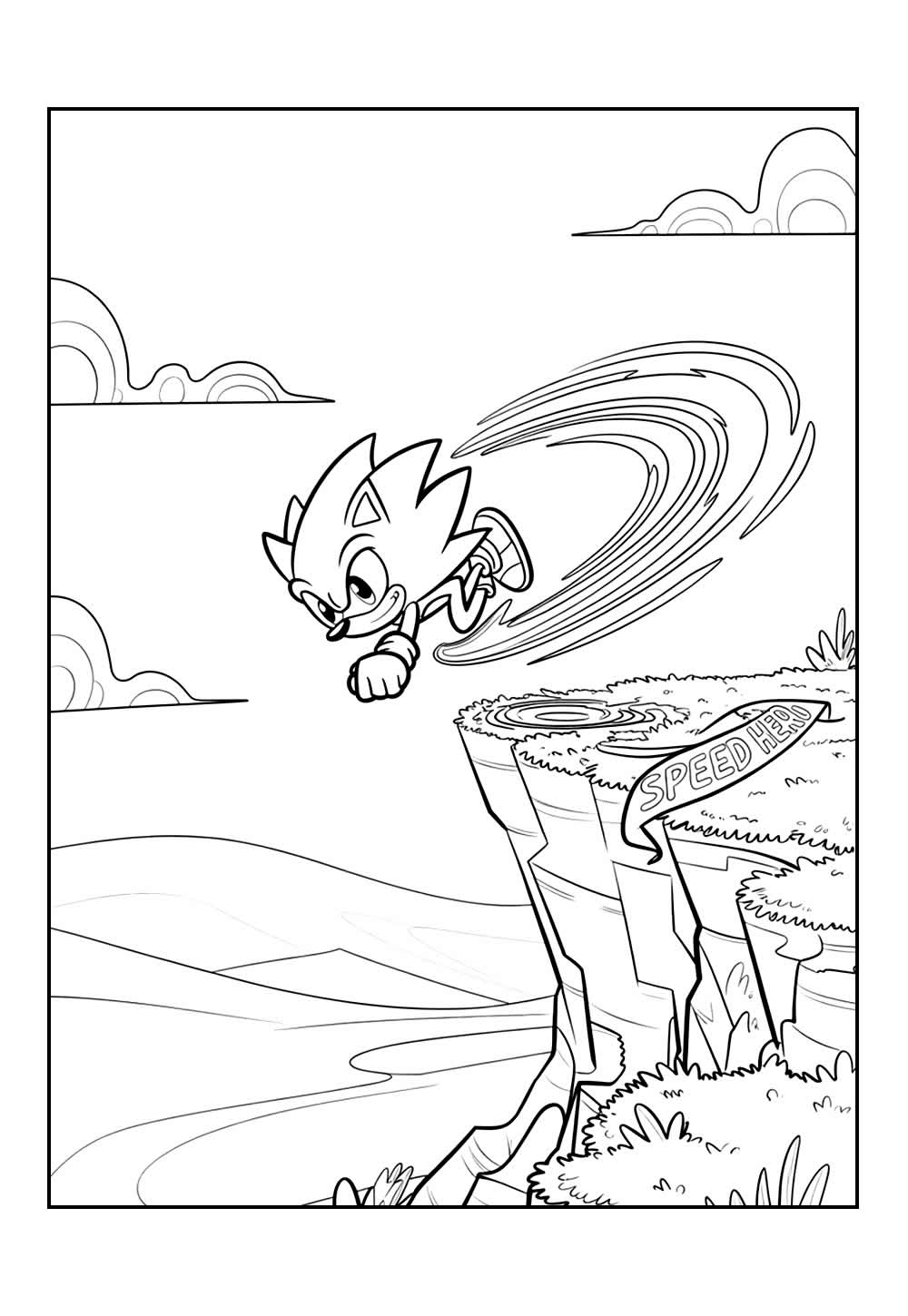 Sonic Superstars para colorir