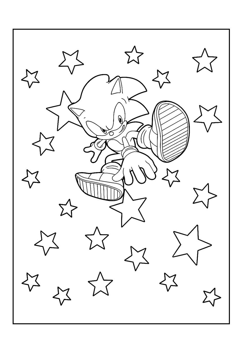 Sonic Superstars para colorir