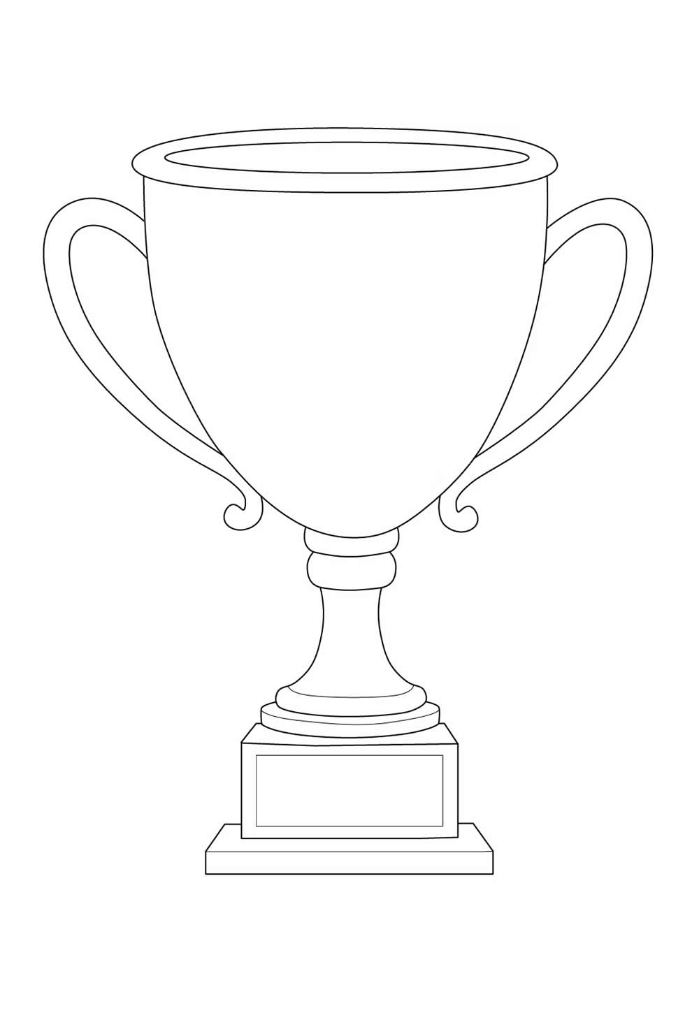 Desenho de Taça de Campeão